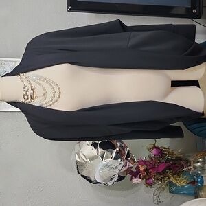 7 Diamonds REV Black Cardigan Open Front Jersey Sz. M/L